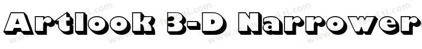 Artlook 3-D Narrower字体转换